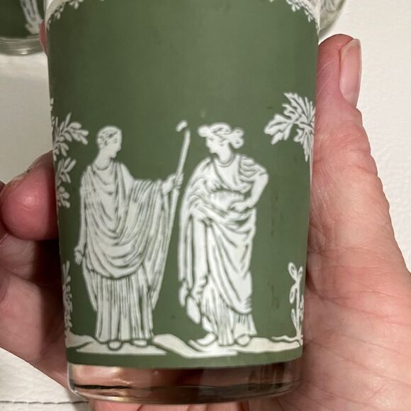 Wedgwood Jeanette MCM 1950’s-60’s Hellenic Grecian (6) Juice glasses Rare set - Picture 8 of 9